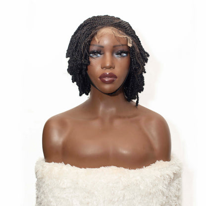 Sofy Kinky Cornrow (freestyle) - 6” 5x5 Glueless Closure HD Natural Black