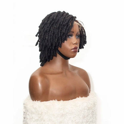 Nelly Kinky twist - 10” 5x5 Glueless Closure HD Natural Black