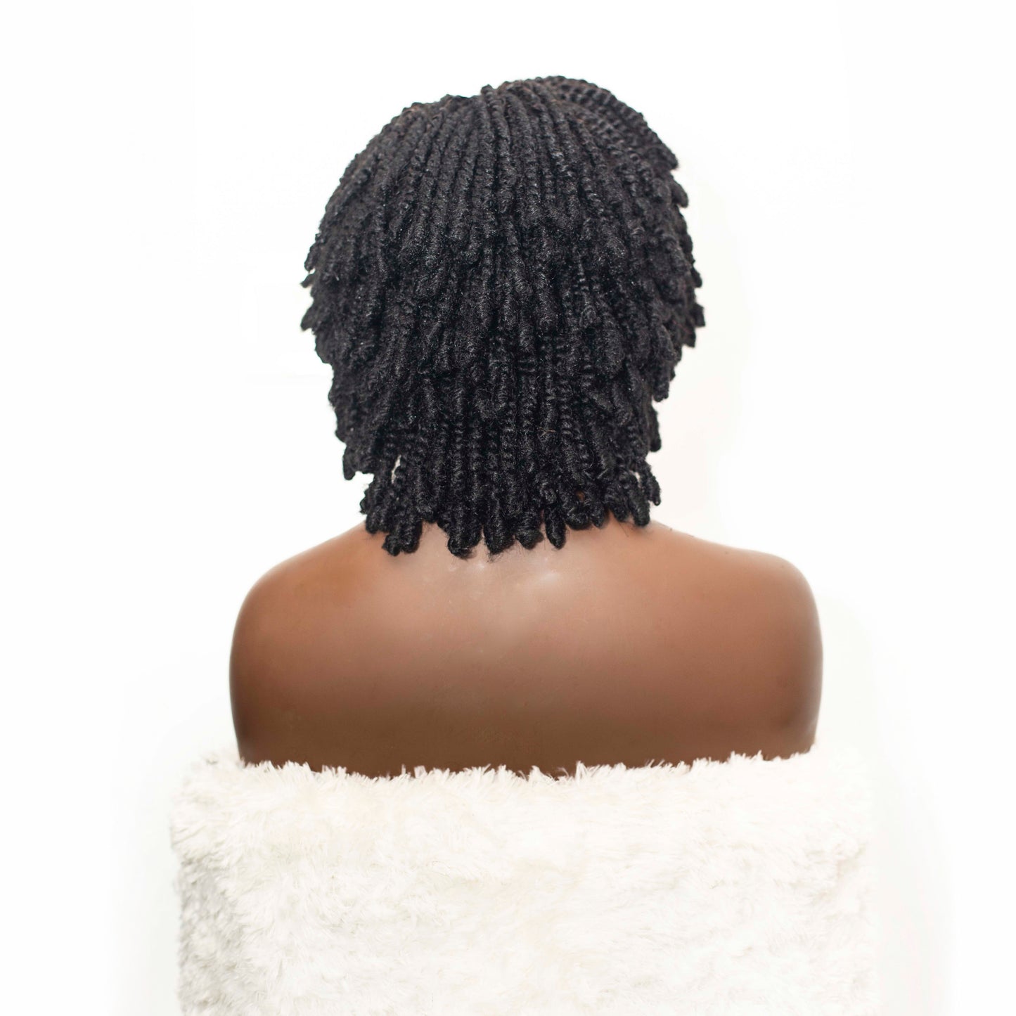 Nelly Kinky twist - 10” 5x5 Glueless Closure HD Natural Black
