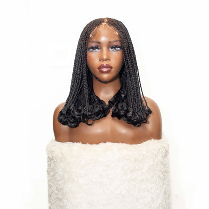 C-cut center part - 16” 5x5 Glueless Closure HD Natural Black