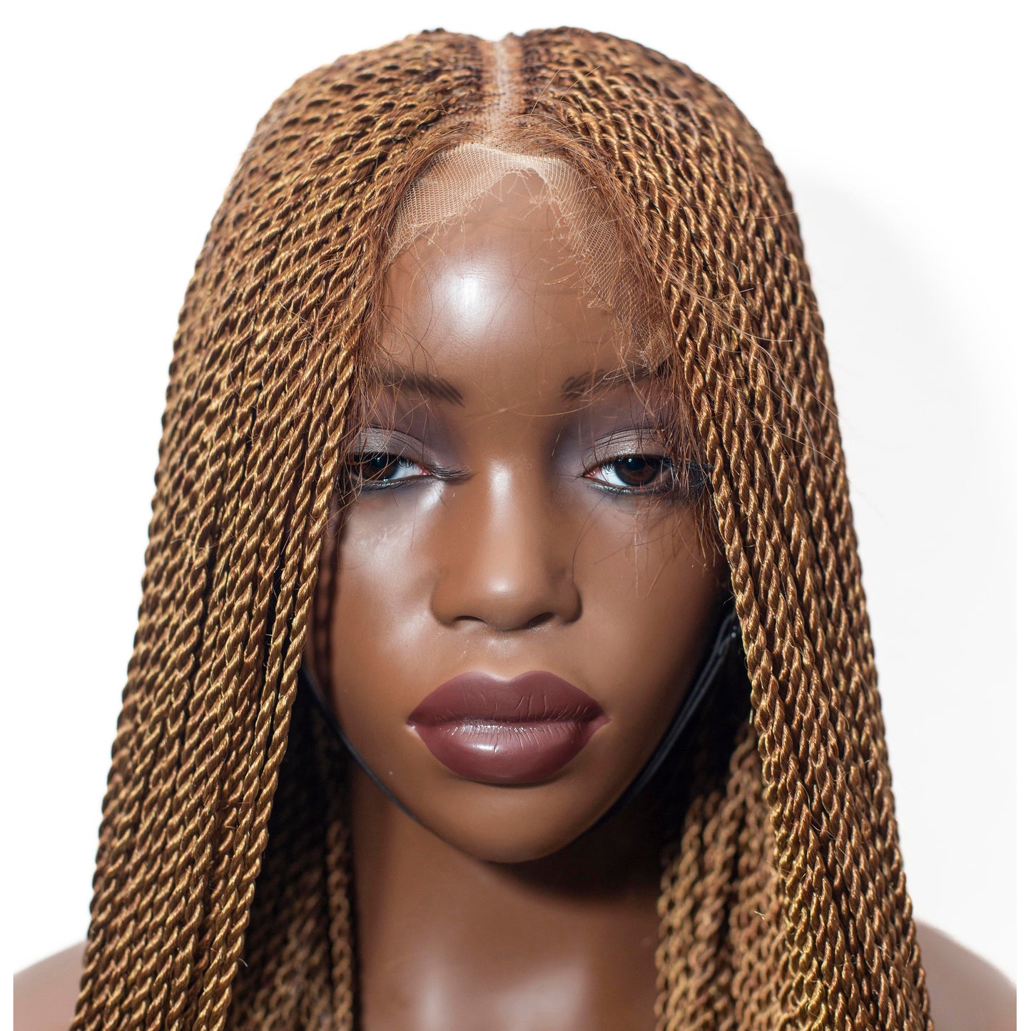 Megan Senegalese Knotless Twist Wig - 40” Hd 5x5 HD Closure Glueless Color 30 Brown