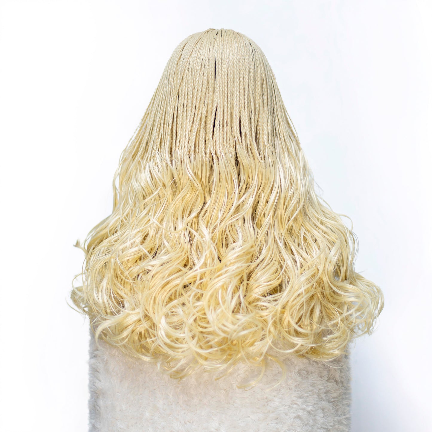 Savannah - French Curls Knotless Braids 20" HD 4x4 Closure Blonde