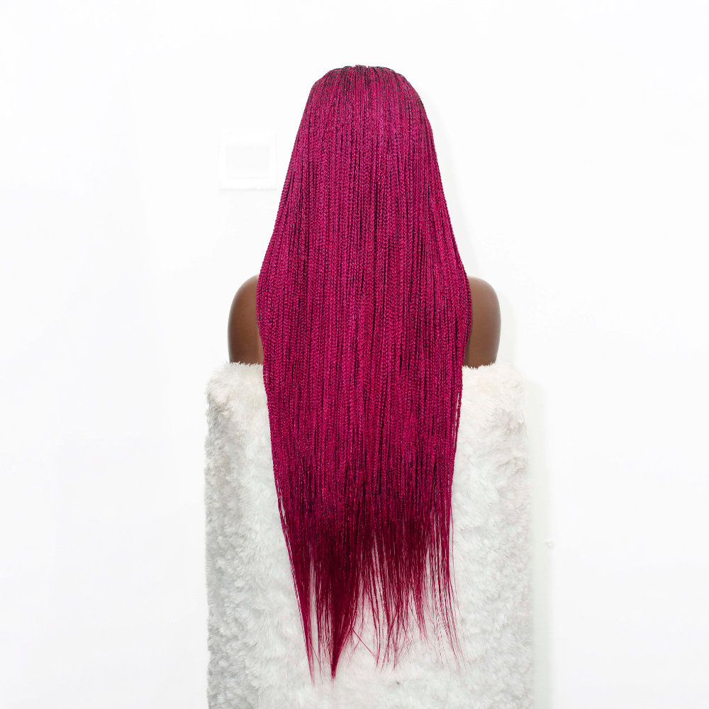 Ashley Knotless braids - 26' 5x5 Glueless Closure BG Color