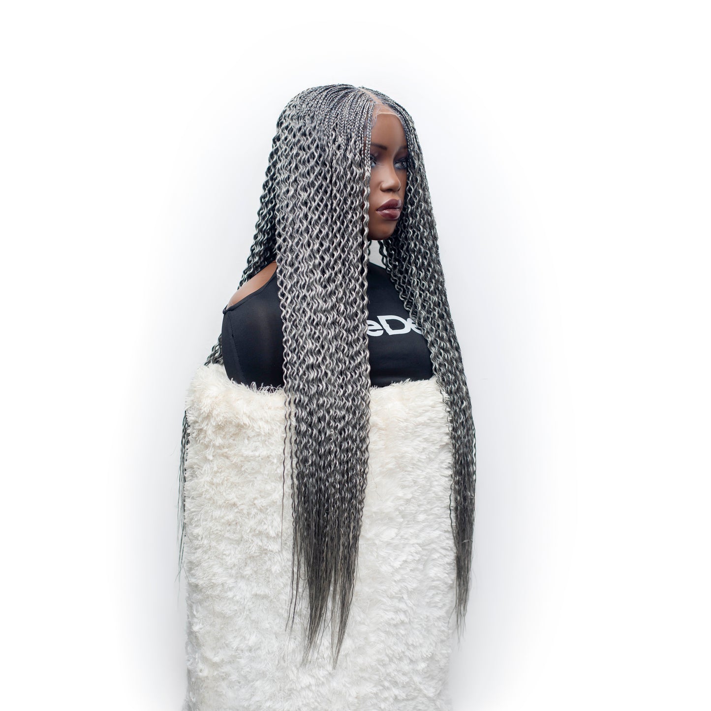Sydney spiral twist - 30” 4x4 Closure Grey Color