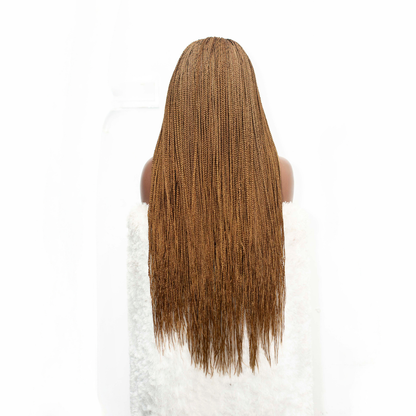 Ashley Knotless braids - 26' Hd 5x5 Glueless Closure Color 27/30 Mixed