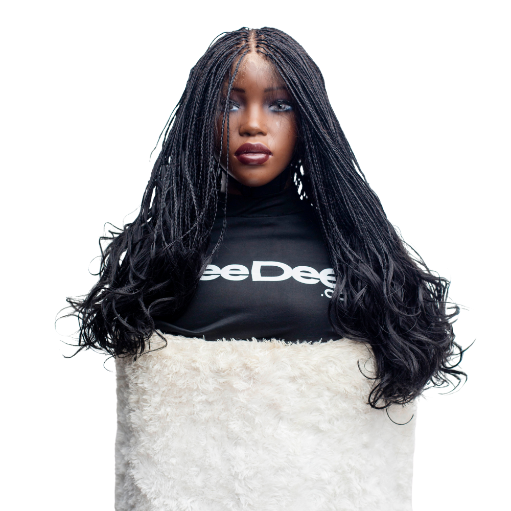 Savannah French Curls - 18" HD 13x4 Frontal Knotless Wig - Black