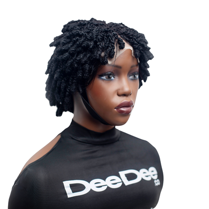Nelly Kinky twist - 6” 4x4 Glueless Closure Natural Black