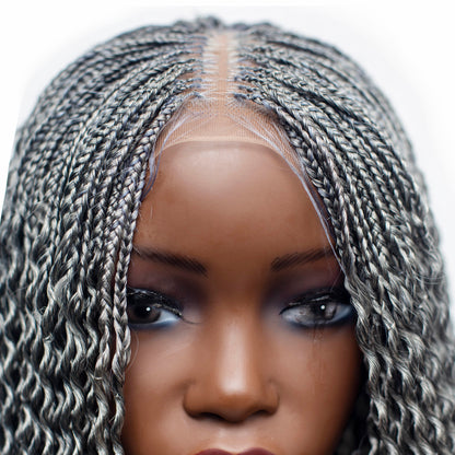 Sydney spiral twist - 30” 4x4 Closure Grey Color