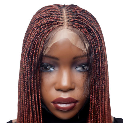 Ashley Knotless braids - 20' 4x4 Glueless Closure Color 350