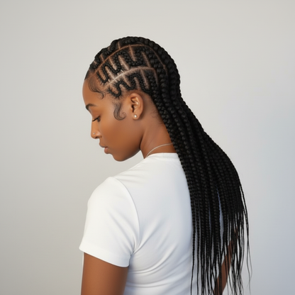 Nicole - zigzag cornrows