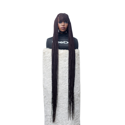 Paige - Senegalese Twist Fringe Full Lace 50" Color 33 Brown Wig