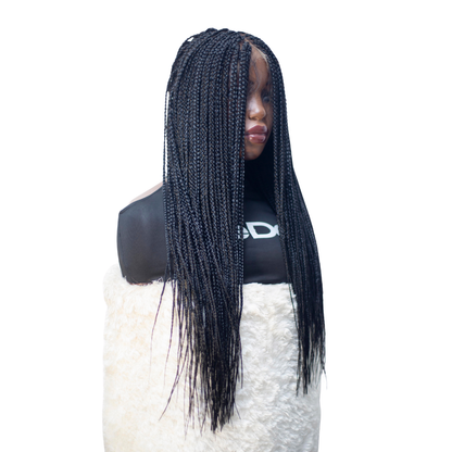 Lena - Box Braids 26" HD 13x4 Frontal Natural Black
