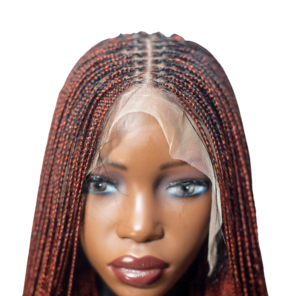 Sheyla - 22" 13x4 Lace Frontal Micro Knotless Braided Wig Color 350