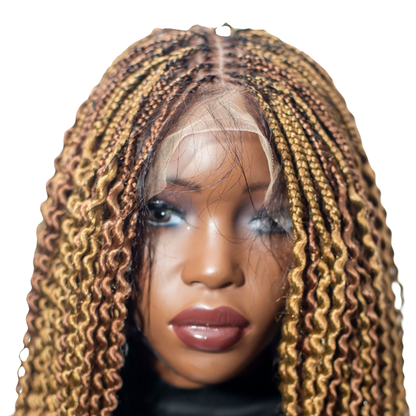 Sydney - 20" 13x5 Frontal Spiral Twist Wig Color 27/30