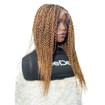 Sydney - 20" 13x5 Frontal Spiral Twist Wig Color 27/30