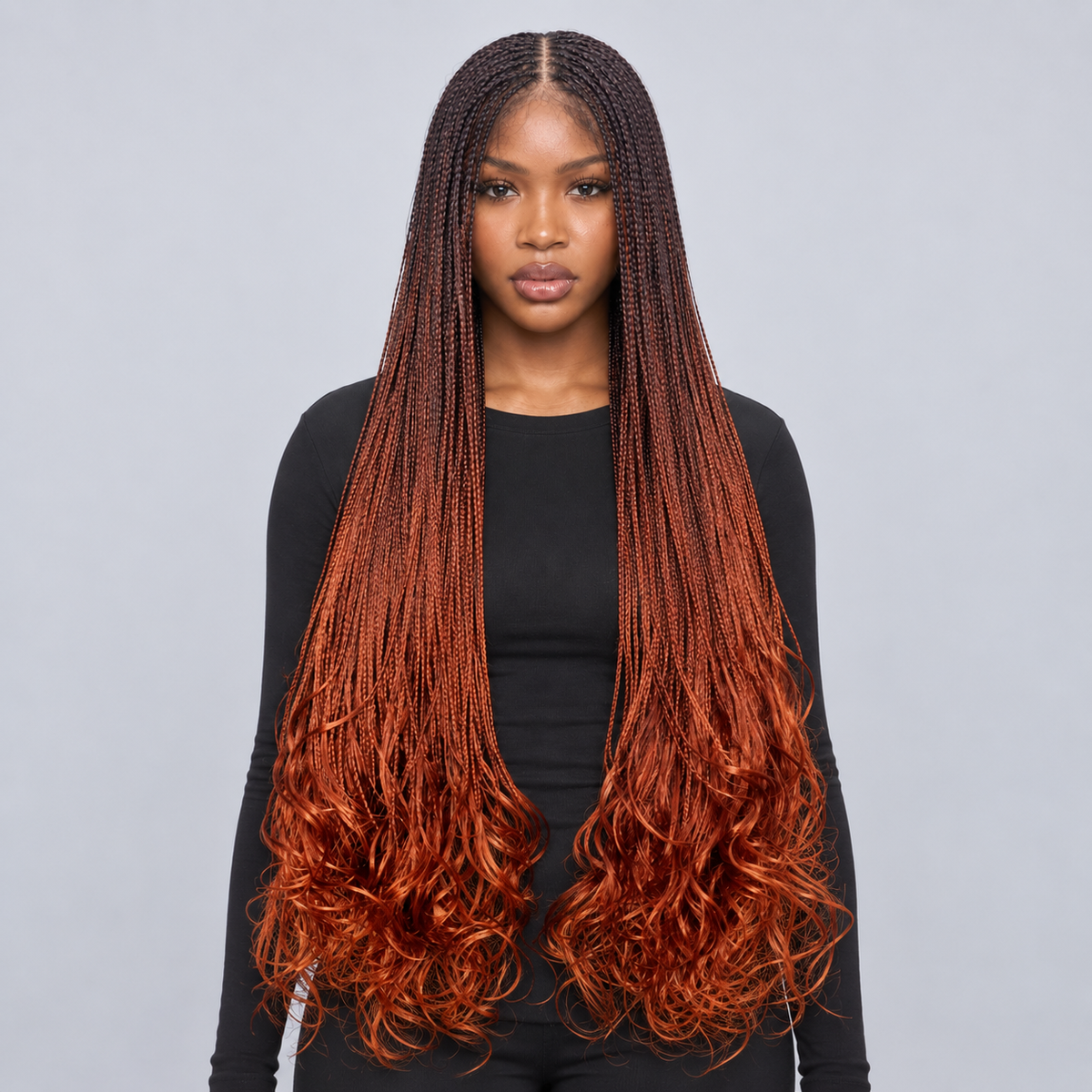 Savannah French Curls - 30" HD 13x4 Lace Frontal Color 1B/350