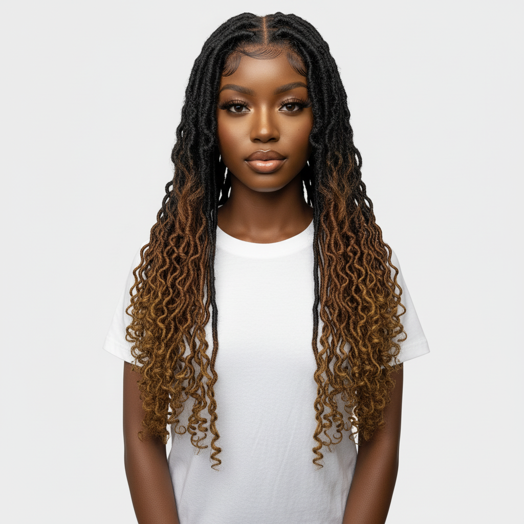 Eva - Faux Goddess Rivier Locs.