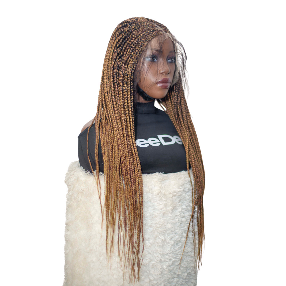 Tiana - Center Part Cornrow 28" HD 13x4 Frontal Color 27 & 30 Mixed