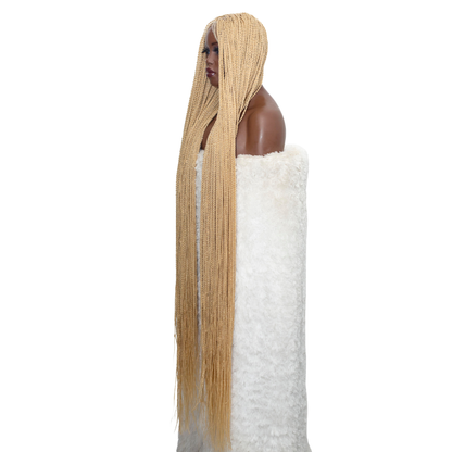 Megan Senegalese Twist Wig - 45” 4x4 HD Closure Glueless Blonde