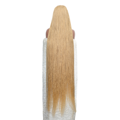 Megan Senegalese Twist Wig - 45” 4x4 HD Closure Glueless Blonde