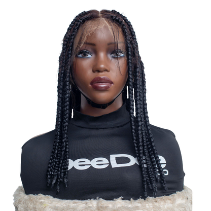 TEYANA - Jumbo Knotless Braids - 16" - HD 360 Full Lace Color Black