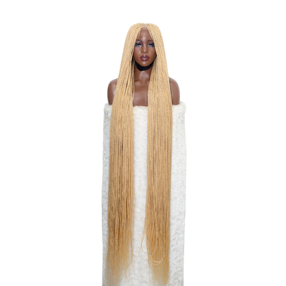 Megan Senegalese Twist Wig - 45” 4x4 HD Closure Glueless Blonde