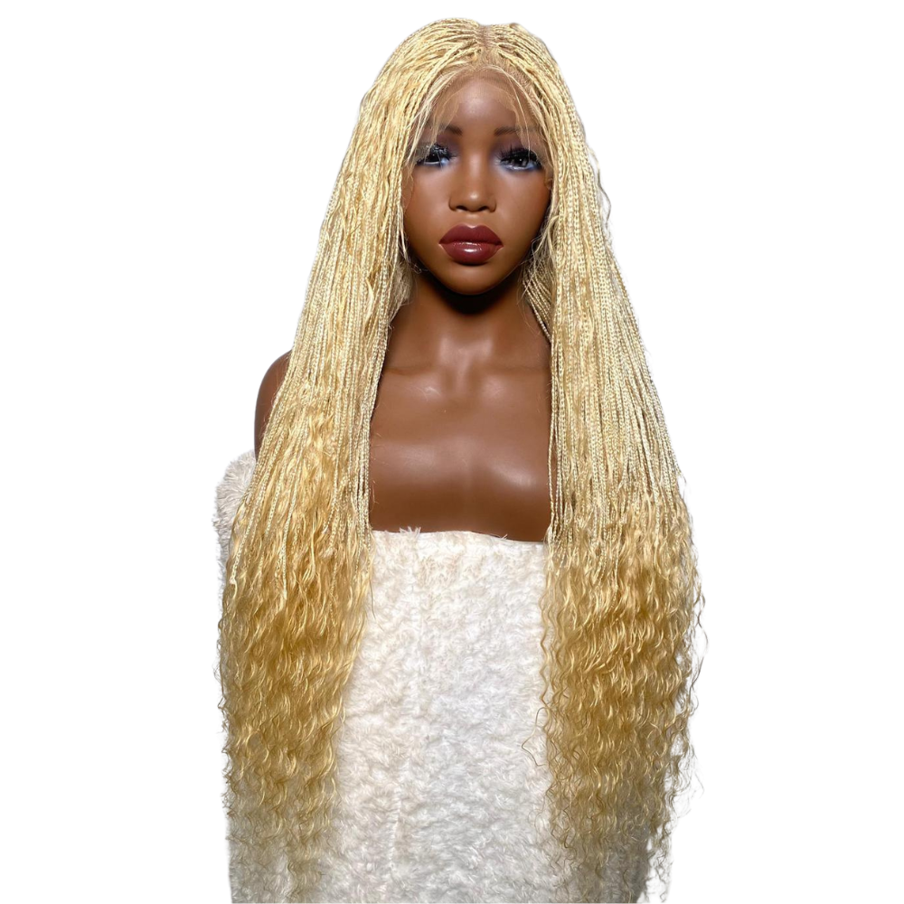 Nora - Bohemian Knotless Braids 28” HD Full Lace Color 613