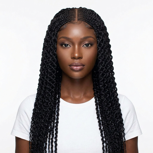 Stella Cornrow spiral twist