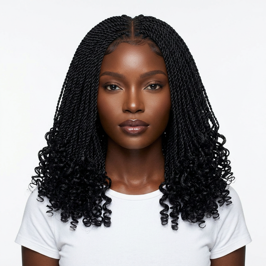 Jasmin Senegalese twist (curly ends)