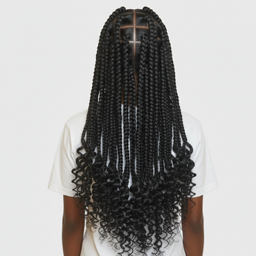 Layla - large braids curly end