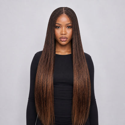 Ally Micro Twists - 30" HD 5x5 Lace Closure Color 30 & 33 Mixed