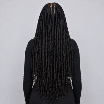 Jade Faux Locs - 42" HD Full Lace Natural Color