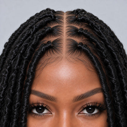 Jade Faux Locs - 42" HD Full Lace Natural Color