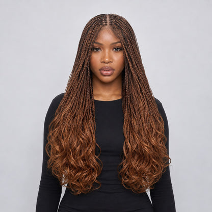 Savannah - French Curls - 20" - HD 13x4 Lace Frontal - Color Brown