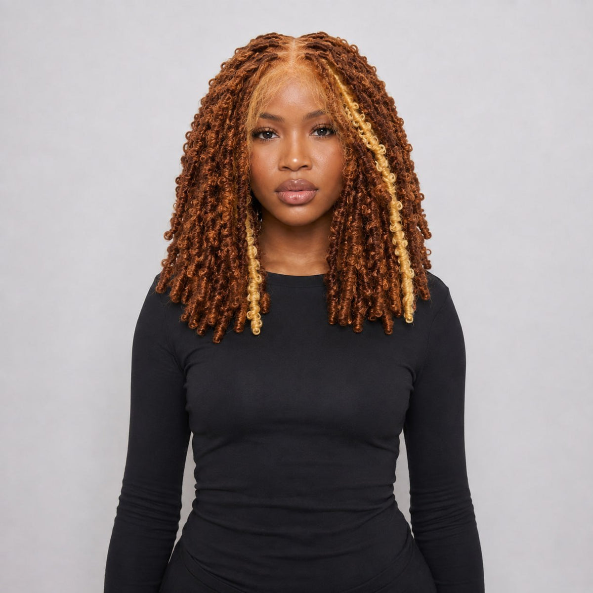 Joyce - Fluffy Locs 16" HD Full Lace Color 30 & Blonde
