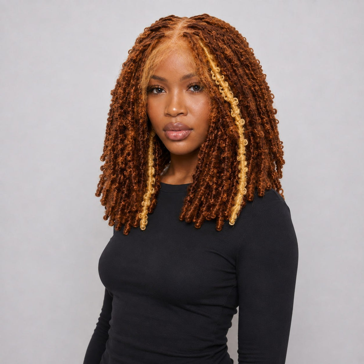Joyce - Fluffy Locs 16" HD Full Lace Color 30 & Blonde