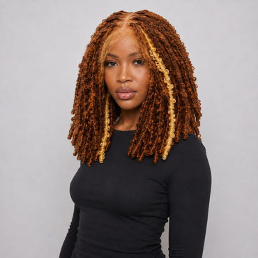 Joyce - Fluffy Locs 16" HD Full Lace Color 30 & Blonde