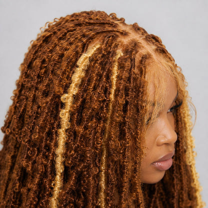 Joyce - Fluffy Locs 16" HD Full Lace Color 30 & Blonde