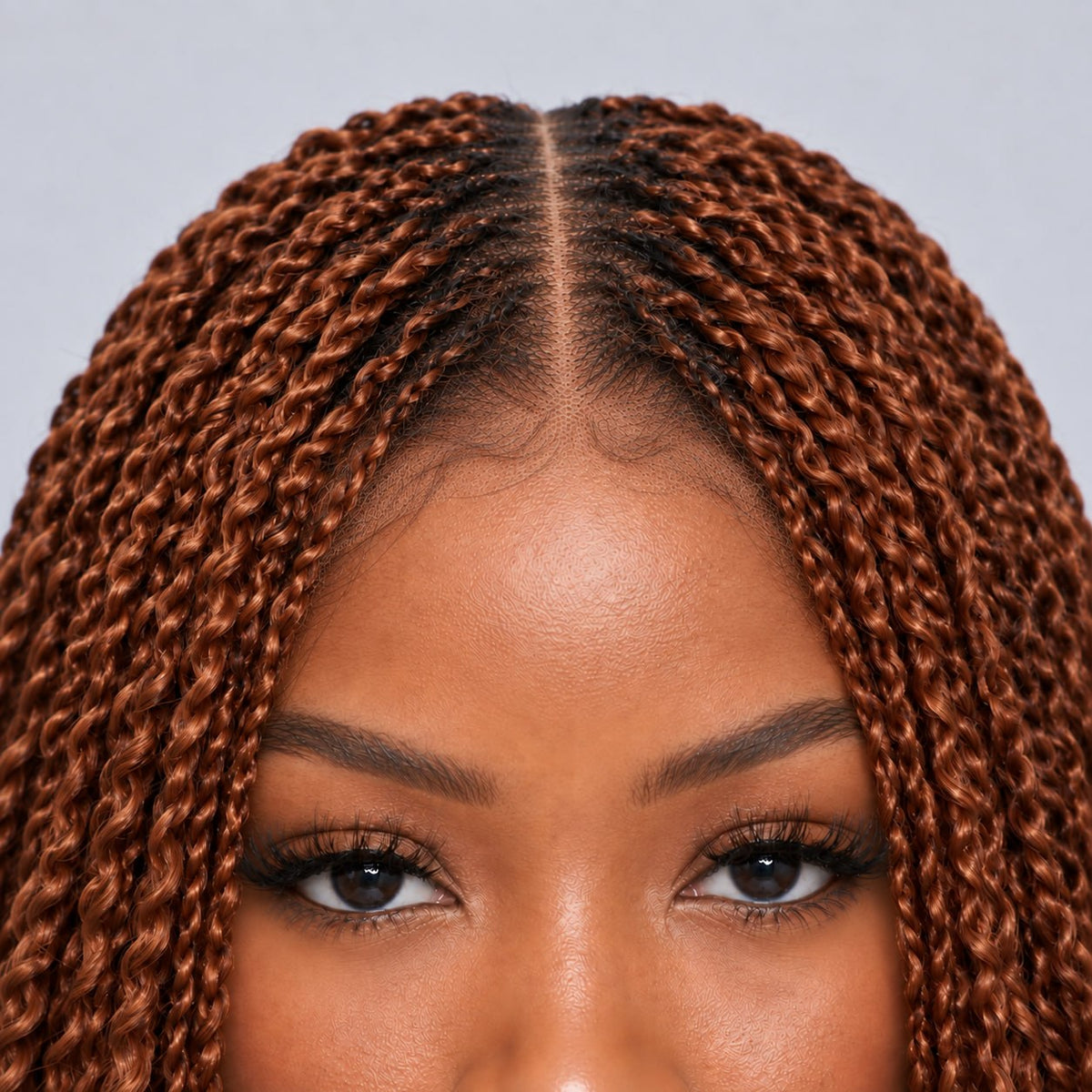 Nelly Kinky Twist - 26" 4x4 Lace Closure Color 30 Brown Wig