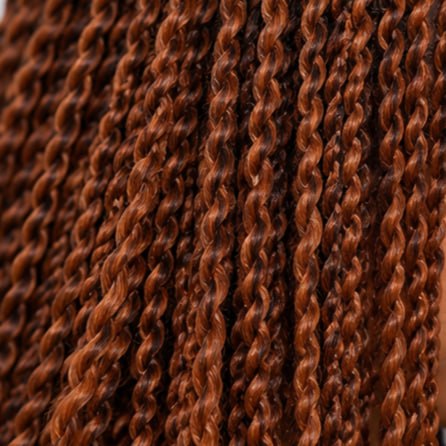 Nelly Kinky Twist - 26" 4x4 Lace Closure Color 30 Brown Wig