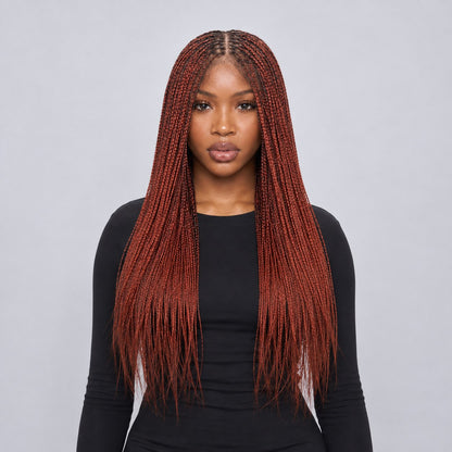 Sheyla Micro Knotless Braids - 22" 13x4 Lace Frontal Color 350