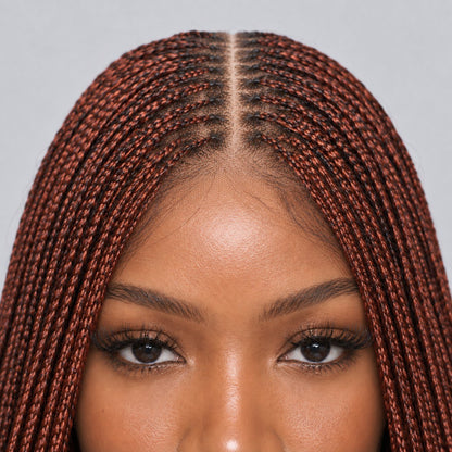 Sheyla Micro Knotless Braids - 22" 13x4 Lace Frontal Color 350