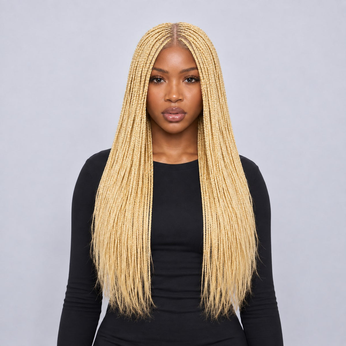 Ashley Knotless Braids - 22" 13x4 Lace Frontal Blonde