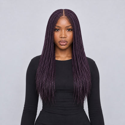Ashley Feathers - 20" 4x4 Lace Closure Purple