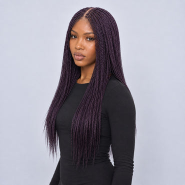 Ashley Feathers - 20" 4x4 Lace Closure Purple