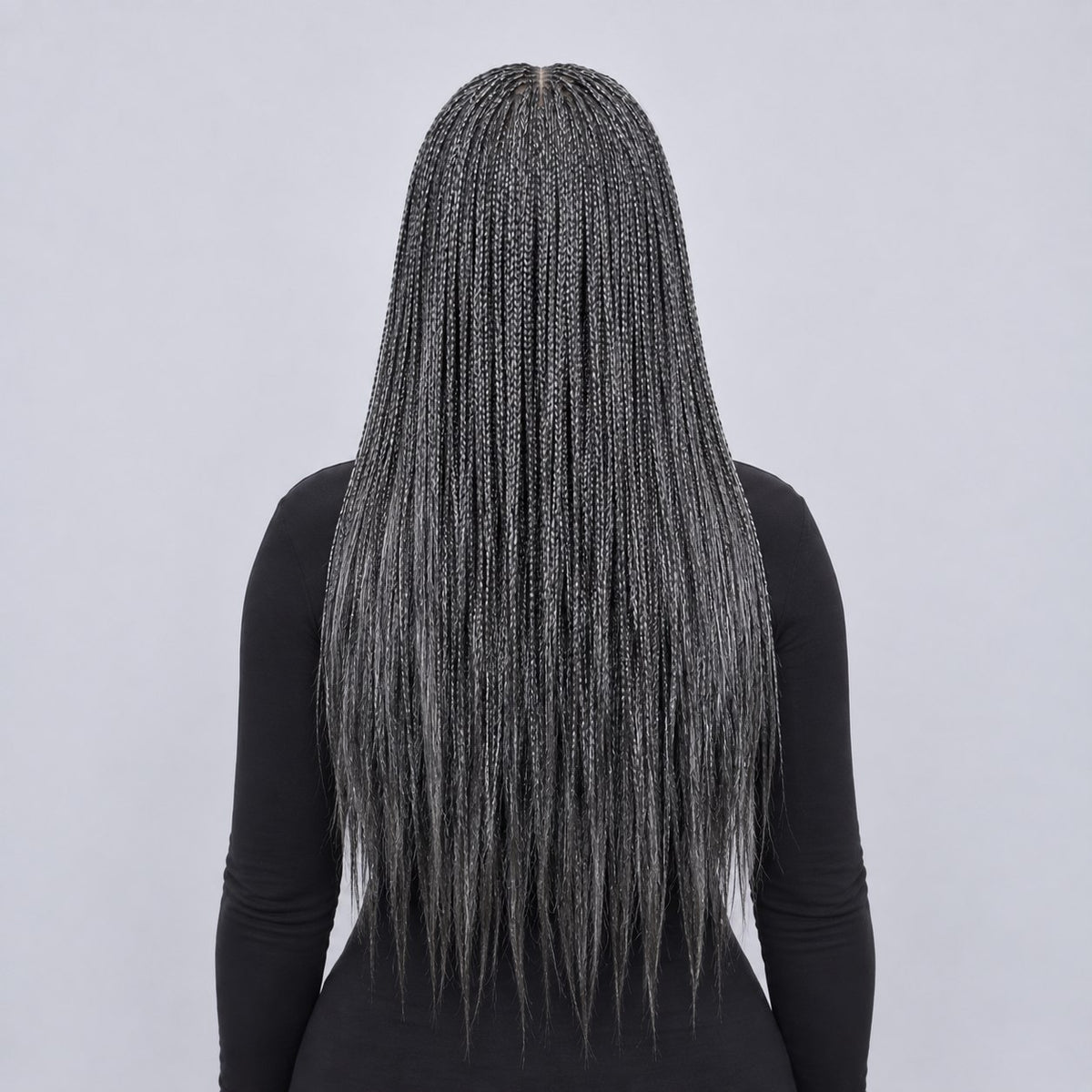 Ashley Knotless Braids - 22" 13x4 Lace Frontal Grey