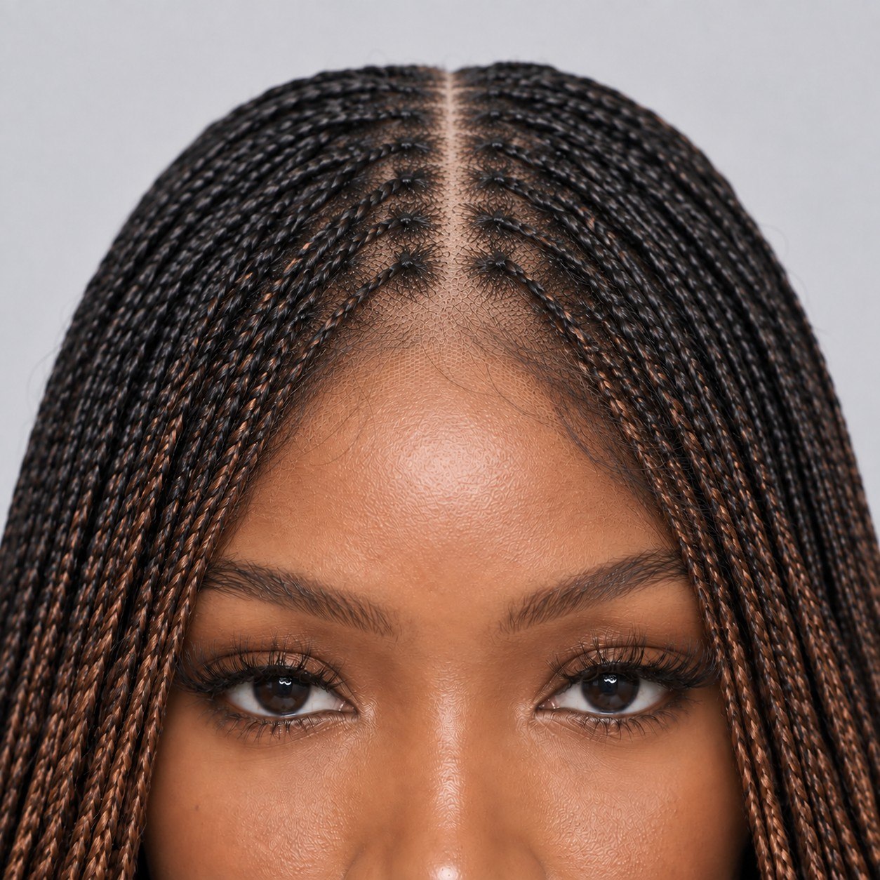 Sheyla Bone Straight - 38" HD Frontal Knotless Wig - Color T1B/30/27