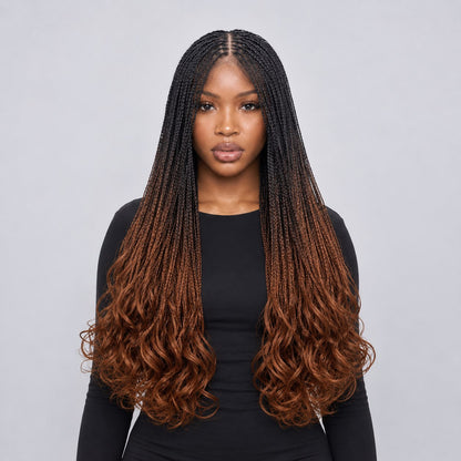 Savannah French Curls - 26" 13x4 HD Frontal Knotless Wig - Color P29
