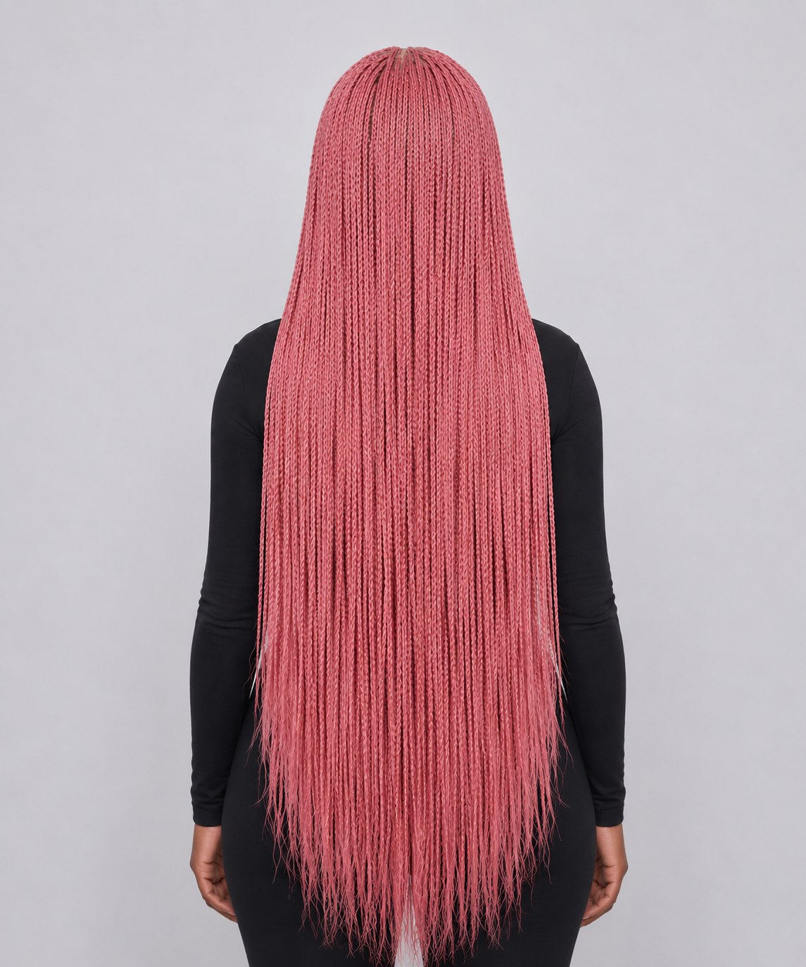 Megan Senegalese Knotless Twist Wig - 48” 4x4 Closure Glueless Pink Color