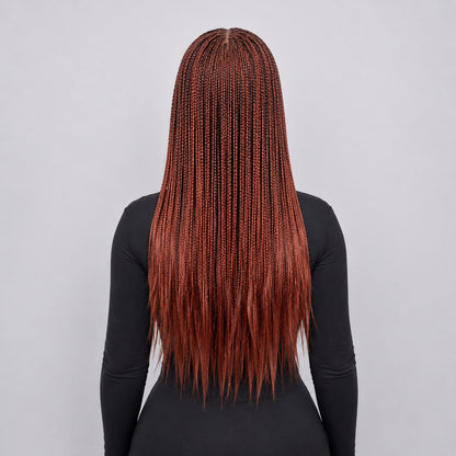 Ashley Knotless braids - 20' 4x4 Glueless Closure Color 350